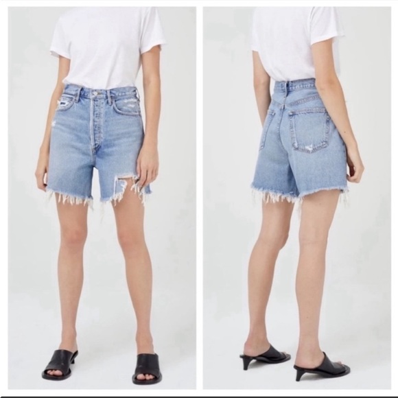 Agolde Pants - Agolde Stella High Rise Baggy Short